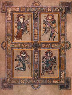Страница «Евангелия из Келса» - кельтского манускрипта VIII века. Это богато украшенное иллюстрациями Четвероевангелие было написано, как считается, на острове Иона. Своей красотой книга так восхищала современников, что многие думали, что она написана ангелами